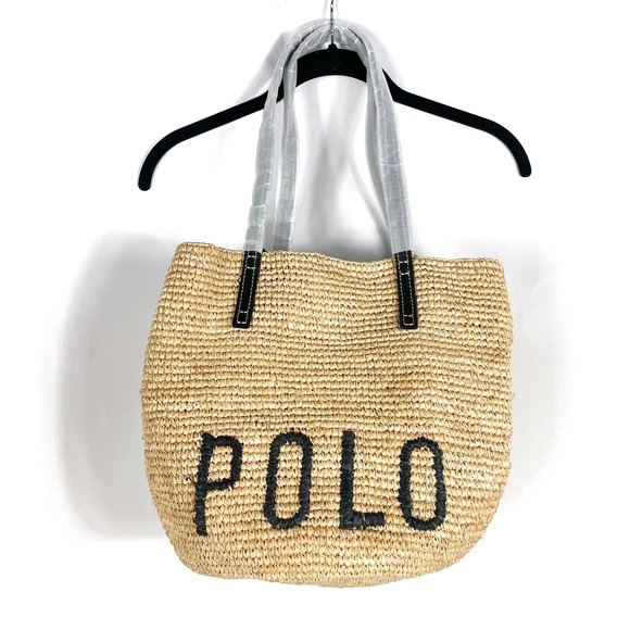 Polo Ralph Lauren Handbags - SOLD-POLO Ralph Lauren Raffia Tote Bag